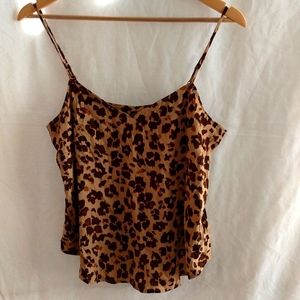 NWT Gap Leopard Print Brown Camisole.  Size S Petite